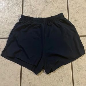 Navy blue soffe shorts size M juniors